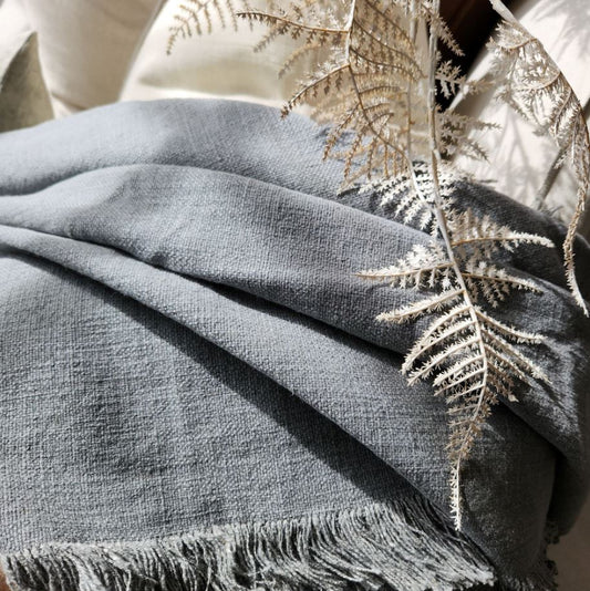 CHAMPÊTRE HEAVY WEIGHT FRENCH LINEN MASSIVE THROW