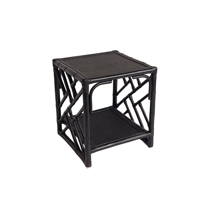 CASPER RATTAN 2 TIER TABLE
