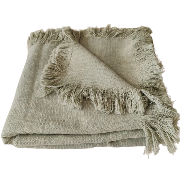 CHAMPÊTRE HEAVY WEIGHT FRENCH LINEN MASSIVE THROW