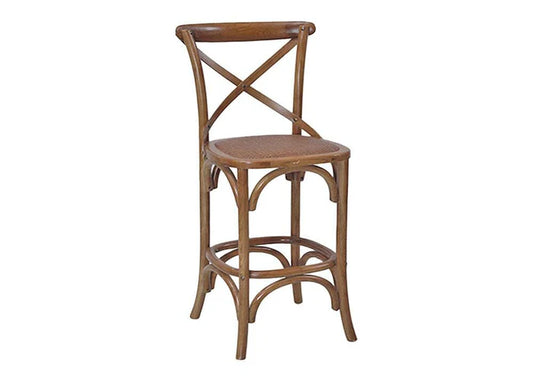 CROSS BACK COUNTER STOOL