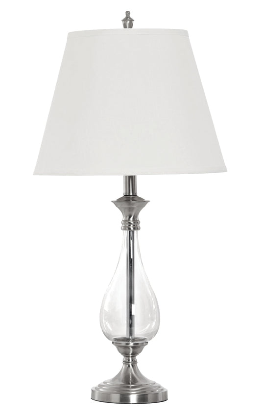 BLOOMINGDALE GLASS BASE LAMP