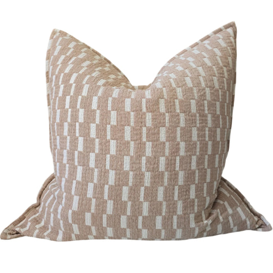 MOSAIC JACQUARD LINEN CUSHION