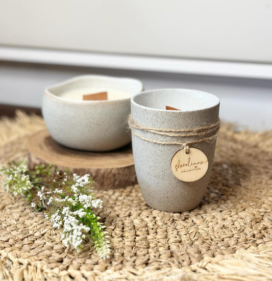 ROBERT GORDON "GRANITE" LATTE MUG- CEDAR + SAFFRON