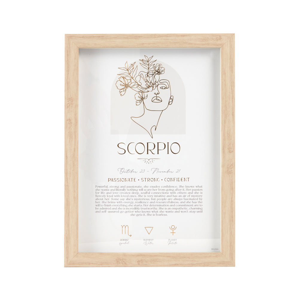 MYSTIQUE FRAMED PRINT SCORPIO