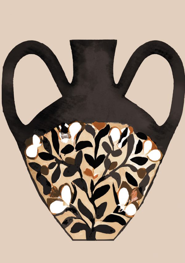 TERRA URN ON CANVAS