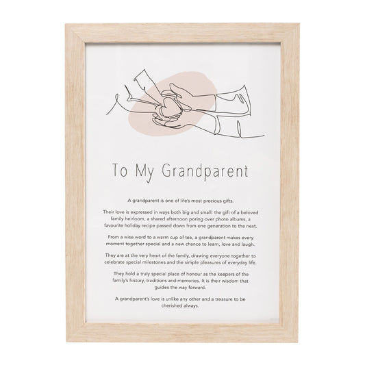 GIFT OF WORDS TO MY GRANDPARENT