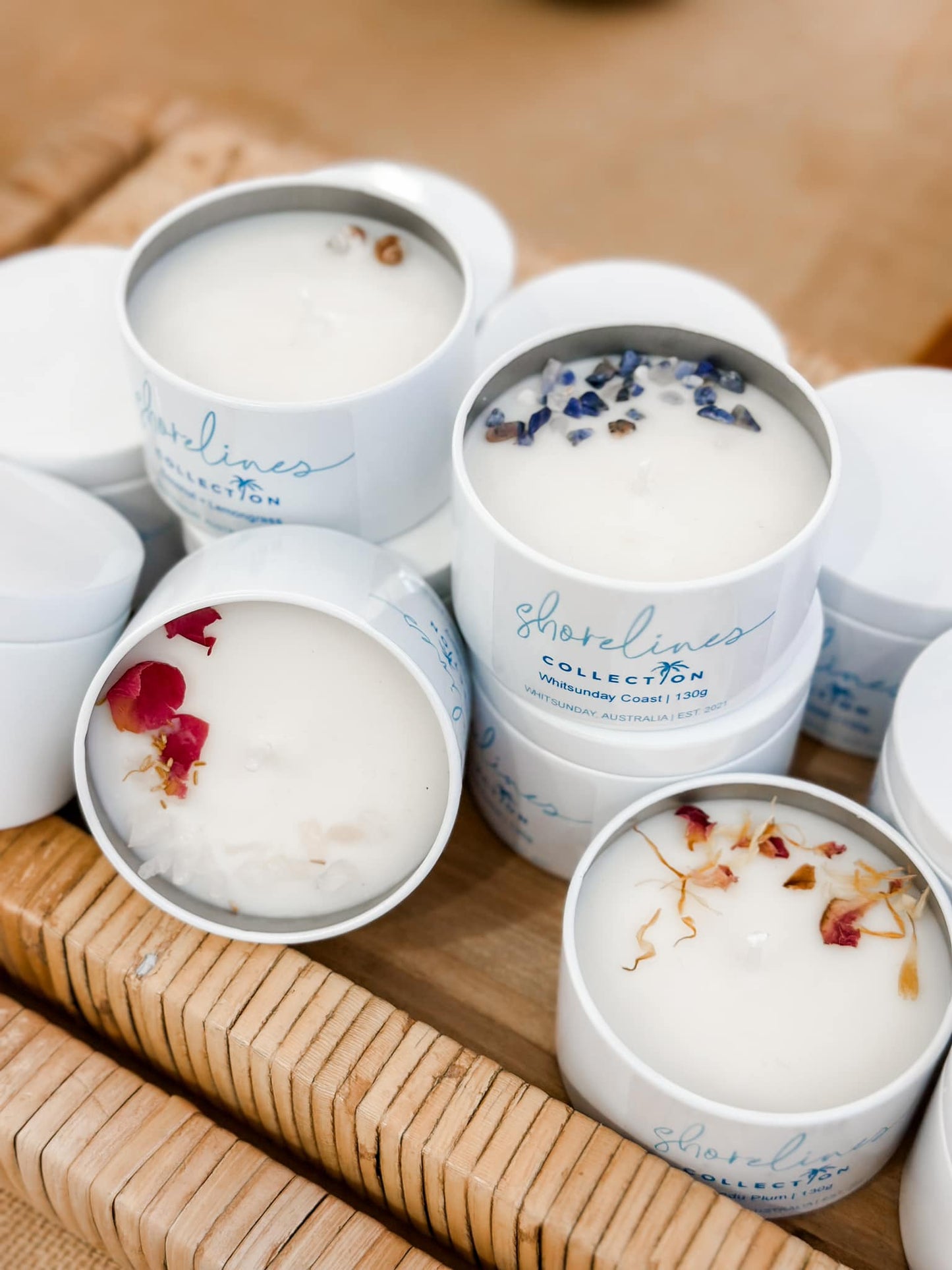 TRAVEL TIN CANDLE- COCONUT + LEMONGRASS