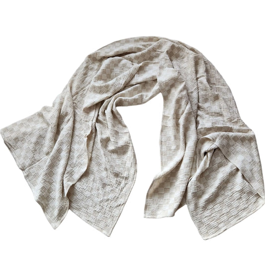 ANNECY CHECK LINEN COTTON MASSIVE THROW