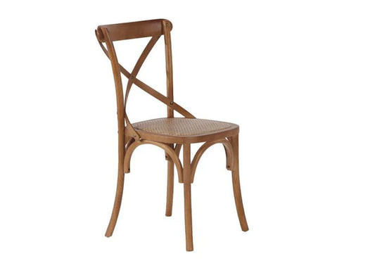 CROSS BACK CHAIR TIMBER BACK