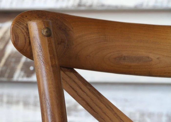 CROSS BACK CHAIR TIMBER BACK