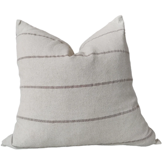 IRISH STRIPED RUSTIC LINEN COTTON CUSHION