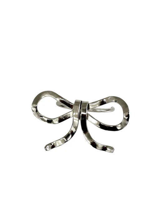 OVAL BOW NAPKIN RING- SET/4