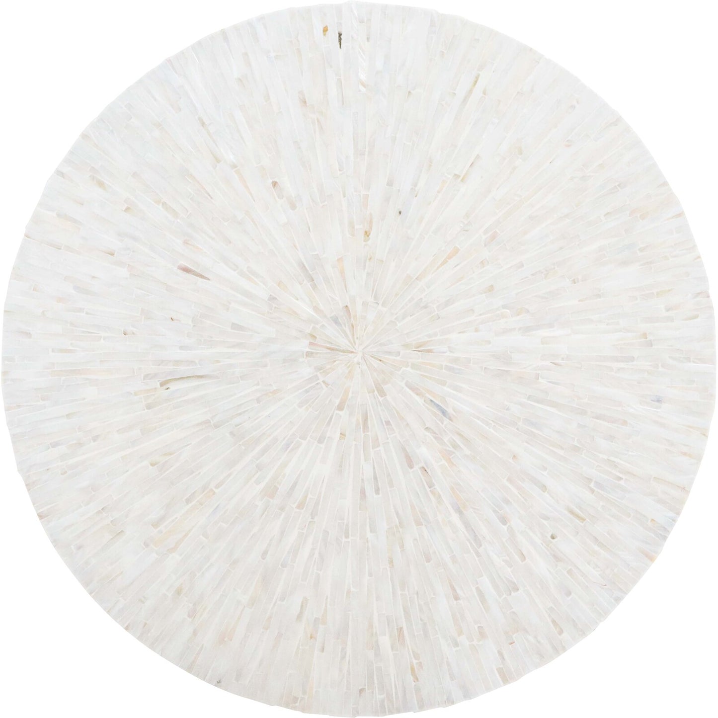 ROUND MOTHER OF PEARL MOSAIC COFFEE TABLE