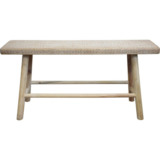 WOVEN BENCH STOOL