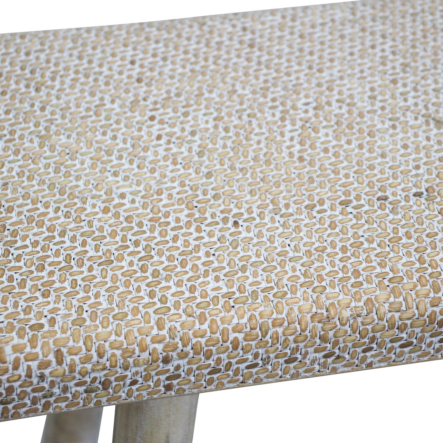 WOVEN BENCH STOOL