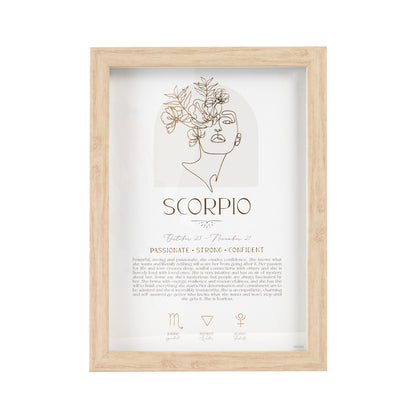 MYSTIQUE FRAMED PRINT SCORPIO